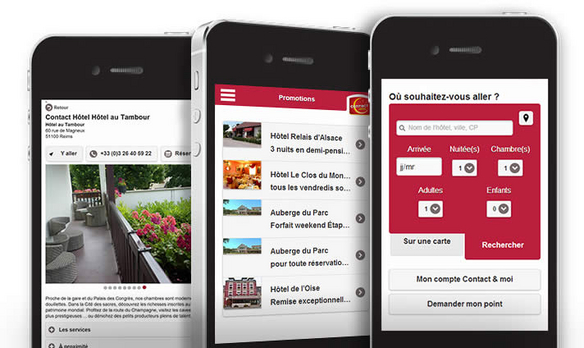 Application Contact Hôtel